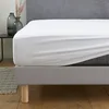 Image de DODO - Protège Matelas Acti Protect 160x200 cm - Anti-Acariens - 100% Coton Naturel - Forme Drap Housse Bonnet Extensible 30 à 42 cm - Lavable à 60°C - Protection Literie
