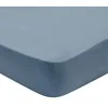 Image de DODO - Drap Housse Confort Jersey 90x190cm - Denim - 100% Coton Jersey 130 g/m² - Toucher Souple - Extensible - Bonnet de 30 cm - Lit 1 Personne - Lavable 60°C