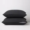 Image de DODO | Lot de 2 Taies d'oreiller 2 en 1 - Alèse absorbante intégrée - Coloris Carbone