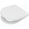 Image de Abattant WC universel Type D, entraxe 50 à 175 mm, fixation dessus, blanc