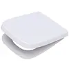 Image de Abattant WC carré OLFA QUADRI descente assistée, Thermodur blanc