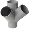 Image de Croix d'angle PVC 45 degré Mâle/Femelle, 125