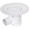 Image de siphon de sol plastique - avec grille - blanc - pvc - sh - diamètre 50mm - nicoll sitarh