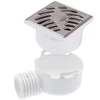 Image de Nicoll Siphon de cours horizontal : 40/50, grille en Inox, 100x100