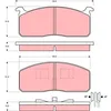 Image de TRW GDB233 Jeu de Plaquettes de Frein