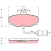 Image de TRW Jeu de garnitures de frein, frein à disque GDB412 Compatible avec: JAGUAR XJ, XJ