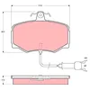 Image de TRW Plaquettes de freins Avant contact de signal d'usure inclus Épaisseur 17mm GDB461 Compatible avec JAGUAR XJ Coupé XJ220 Coupe X27