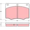 Image de TRW GDB674 Jeu de Plaquettes de Frein