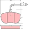 Image de TRW Jeu de garnitures de frein, frein à disque GDB759 Compatible avec: IVECO DAILY I Kasten, DAILY I Pritsche/Fahrgestell, DAILY II Bus, DAILY II Kasten, DAILY II Pritsche/Fahrgestell