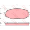 Image de TRW GDB1028 Jeu de Plaquettes de Frein