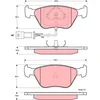 Image de TRW Plaquettes de freins Avant contact de signal d'usure inclus Épaisseur 18,8mm GDB1192 Compatible avec FORD Sierra Mk2 Berline GBC, GB4 Sierra Mk2 3/5 portes GBC, GBG Cougar Coupé EC