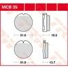 Image de Trw Plaquettes De Frein Avant Allround Organic Standard Honda Cb 250 G 76