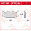 Image de Trw Plaquettes De Frein Allround Organic Standard Sym Nh 125 T Cbs 20