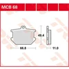 Image de Trw Plaquettes De Frein Avant Allround Organic Standard Yamaha Sr 500 81