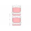 Image de TRW Plaquettes de freins Arrière contact de signal d'usure inclus Épaisseur 16,5mm GDB3105 Compatible avec TOYOTA CELICA ST20, AT20 SUPRA JZA80 SOARER Coupé Z3