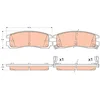 Image de TRW Jeu de garnitures de frein, frein à disque GDB4098 Compatible avec: BUICK REGAL, CHEVROLET ALERO, IMPALA Stufenheck, PONTIAC TRANS SPORT