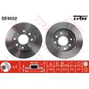 Image de TRW DF4032 2x Disque de frein Avant Ø256mm Hauteur: 45,3mm Épaisseur: 24mm Cercle de percage -Ø: 111mm ventilé Compatible avec HYUNDAI Santamo II UF, KIA JOICE, MITSUBISHI SPACE RUNNER N1W, N2W