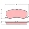 Image de TRW Jeu de garnitures de frein, frein à disque GDB3237 Compatible avec: SUZUKI SWIFT II Schrägheck, SWIFT II Stufenheck