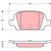 Image de TRW Jeu de garnitures de frein, frein à disque GDB1412 Compatible avec: OPEL CORSA C, TIGRA TwinTop, VAUXHALL CORSA Mk II, TIGRA TwinTop