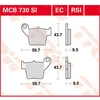 Image de Trw Plaquettes De Frein Arrière Frittées Offroad Hm Moto Cre 125 R 04