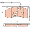 Image de TRW GDB5051 Kit de patins de frein, disque de frein