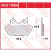 Image de Trw Plaquettes De Frein Arrière Frittées Performance Street & Road Tracks Harley Davidson Flhr 1450 Road King 02