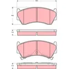 Image de TRW Plaquettes de freins Avant avec indicateur d'usure Épaisseur 15,4mm GDB3391 Compatible avec NISSAN ALMERA I Hatchback N15 NAVARA D22 ALMERA I N15 Sunny Berline B15 CUBE Z10 CIMA