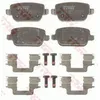 Image de TRW Jeu de garnitures de frein, frein à disque GDB1708 Compatible avec: LAND ROVER FREELANDER 2