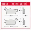 Image de Trw Plaquettes De Frein Mcb575 74.9x36.1x9.5 Mm