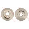 Image de TRW DF6122 2x Disque de frein Arrière Ø259mm Hauteur: 43,2mm Épaisseur: 9mm Cercle de percage -Ø: 100mm Plein Compatible avec SUZUKI SWIFT IV FZ, NZ
