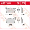 Image de Trw Plaquettes De Frein Arrière Organiques Ec-organic Aprilia Mxv 450 4.5 12