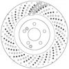Image de TRW DF6873S 2x Disque de frein Avant Ø360mm Hauteur: 64,5mm Épaisseur: 36mm Cercle de percage -Ø: 112mm perforé/ventilé de l'intérieur Compatible avec MERCEDES-BENZ Classe C Berline W204