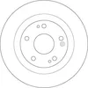 Image de TRW DF6705 2x Disque de frein Arrière Ø282mm Hauteur: 36,5mm Épaisseur: 10mm Cercle de percage -Ø: 114,3mm Plein Compatible avec HONDA CIVIC X 3/5 portes FC, FK Civic X Berline FC