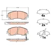 Image de TRW Jeu de garnitures de frein, frein à disque GDB2222 Compatible avec: INFINITI Q50, Q60 Coupe, QX50 I, QX50 II, NISSAN X-TRAIL III