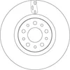 Image de TRW DF6933 2x Disque de frein Avant Ø281mm Hauteur: 43,4mm Épaisseur: 26mm Cercle de percage -Ø: 98mm ventilé Compatible avec FIAT Tipo 3/5 portes 356 Tipo Break 356 Tipo Berline 356