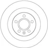 Image de TRW DF6970 2x Disque de frein Arrière Ø302mm Hauteur: 37mm Épaisseur: 12mm Cercle de percage -Ø: 108mm Plein Compatible avec VOLVO XC40 536