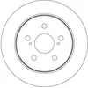 Image de TRW DF8335 2x Disque de frein Arrière Ø281mm Hauteur: 44,3mm Épaisseur: 12mm Cercle de percage -Ø: 114,3mm Plein Compatible avec TOYOTA C-HR AX10, LEXUS NX ZGZ1, AGZ1, AYZ1