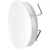 Image de Grille d'aération aluminium Autogyre à persiennes avec moustiquaire blanche ø80 mm