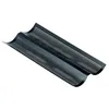 Image de Plaque perforée 2 baguettes - antiadhérent Obsidian - 380 x 160 mm