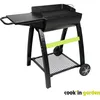 Image de COOKIN GARDEN Barbecue charbon de bois TONINO 50 - L 102xl71xH 90cm - Surface de cuisson : 42x415 cm - Noir
