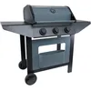 Image de Cook’in Garden - Barbecue Gaz Burn, 3 Brûleurs, Fonction Grill et Plancha, Récupérateur de Graisse Amovible, Thermomètre Intégré, 10,5 kW, Idéal 10 Personnes