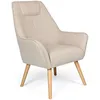 Image de Menzzo QH8857BEIGE Chaise/Fauteuil, Beige