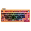 Image de Konix Naruto Shippuden Clavier mécanique AZERTY Filaire/sans Fil - Édition Pro Collector Numérotée - Éclairage LED RVB - Motif Mode Hermite - Orange