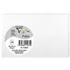 Image de Clairefontaine 11485C - Paquet de 25 Cartes Simples - Format 8,2x12,8cm - 210g/m² - Coloris Blanc Irisé - Cartons d'Invitation Evènements et Correspondance - Gamme Pollen - Papier Premium Lisse