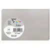 Image de Clairefontaine 11489C - Paquet de 25 Cartes Simples - Format 8,2x12,8cm - 210g/m² - Coloris Argent - Cartons d'Invitation Evènements et Correspondance - Gamme Pollen - Papier Premium Lisse