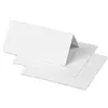 Image de Clairefontaine 75016C - Paquet de 25 Marque-Places - Format 8,5x8cm - 210g/m² - Coloris Blanc - Invitation Evènements et Correspondance - Gamme Pollen - Papier Premium Lisse