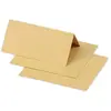 Image de Clairefontaine 75038C - Paquet de 25 Marque-Places - Format 8,5x8cm - 210g/m² - Coloris Caramel - Invitation Evènements et Correspondance - Gamme Pollen - Papier Premium Lisse