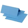 Image de Clairefontaine 75041C - Paquet de 25 Marque-Places - Format 8,5x8cm - 210g/m² - Coloris Turquoise - Invitation Evènements et Correspondance - Gamme Pollen - Papier Premium Lisse