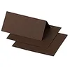 Image de Clairefontaine 75042C - Paquet de 25 Marque-Places - Format 8,5x8cm - 210g/m² - Coloris Cacao - Invitation Evènements et Correspondance - Gamme Pollen - Papier Premium Lisse