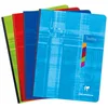 Image de Clairefontaine 9626C Un Cahier de Texte Brochure Dos Toilé - 17x22cm - 144 Pages Grands Carreaux avec Touches de Couleurs Détachables - Papier Blanc 90g - Couverture Carte Pelliculée Couleur Aléatoire